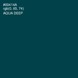 #00414A - Aqua Deep Color Image